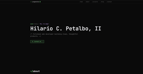 Screenshot of Gatsby Portfolio